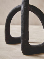 Textured Black Sculpture