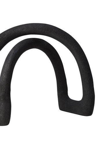 Textured Black Sculpture