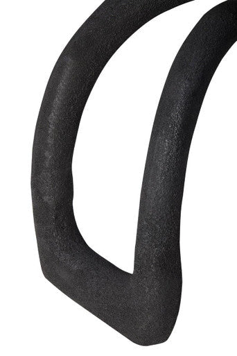 Textured Black Sculpture