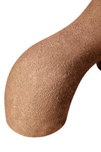 Small Textured Beige Abstract Vase