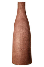 Large Textured Red Abstract Vase