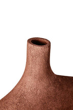 Large Textured Red Abstract Vase