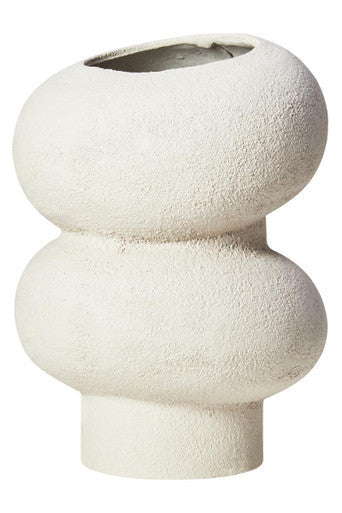 Small Textured White Bubble Vase