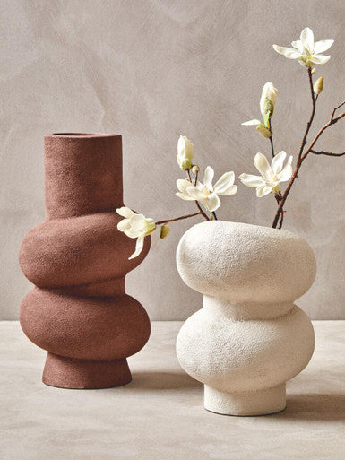 Small Textured White Bubble Vase
