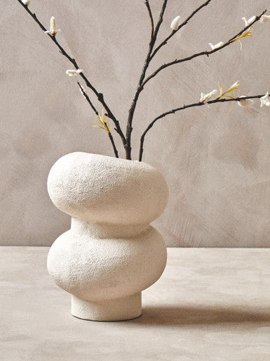 Small Textured White Bubble Vase
