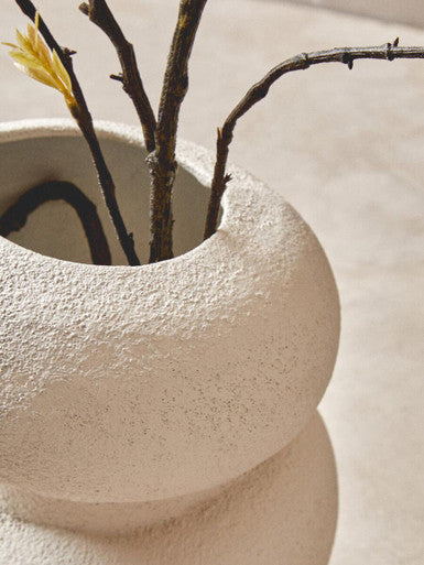 Small Textured White Bubble Vase