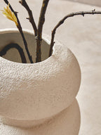 Small Textured White Bubble Vase