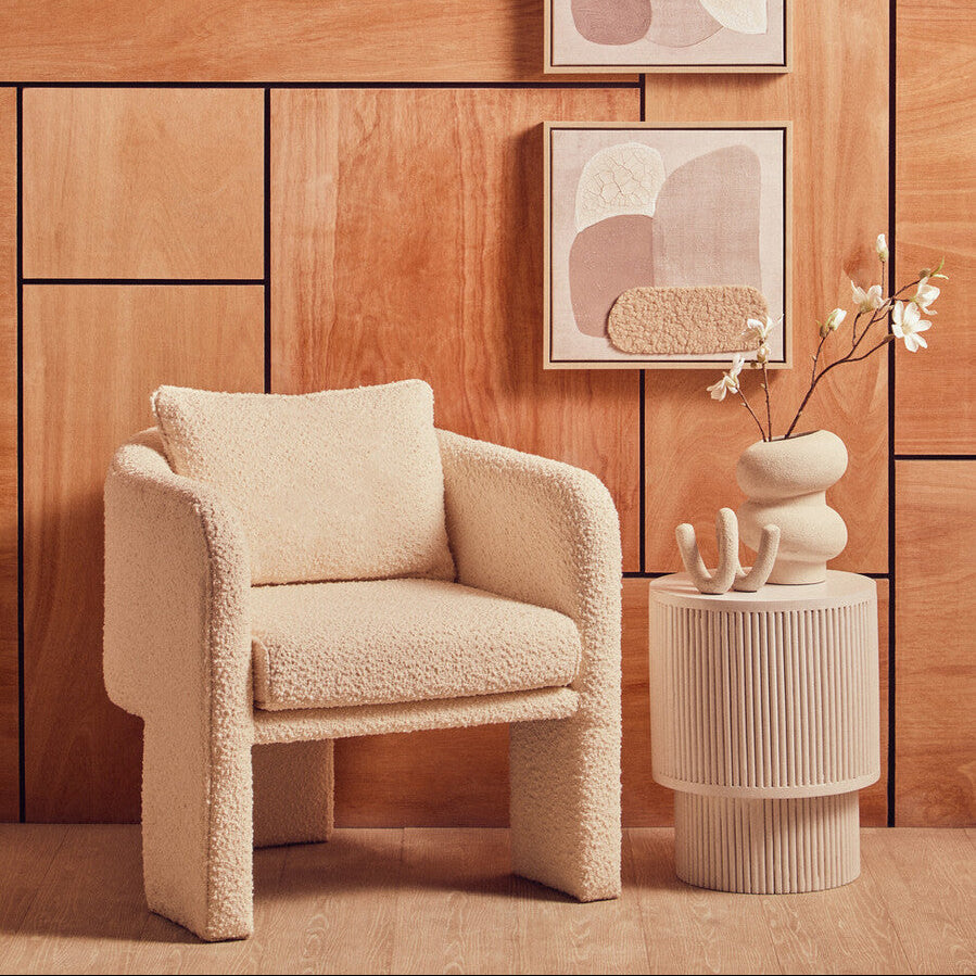 Small Textured White Bubble Vase