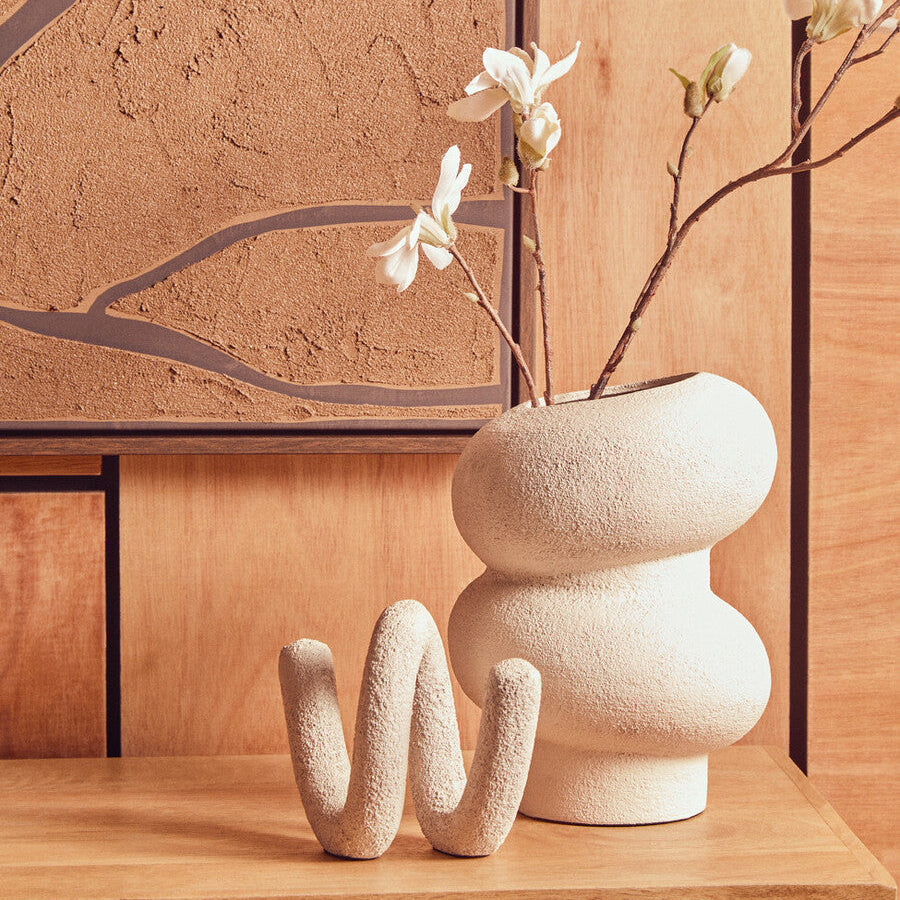 Small Textured White Bubble Vase