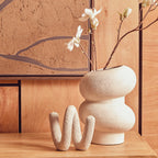 Small Textured White Bubble Vase