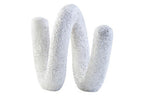 Small Textured White Loop Sculpture