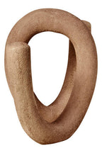 Large Textured Beige Loop Sculpture