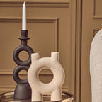 Large Black Candle Holder