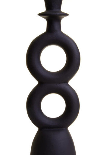 Large Black Candle Holder