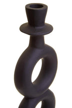 Large Black Candle Holder