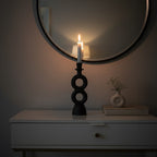 Large Black Candle Holder