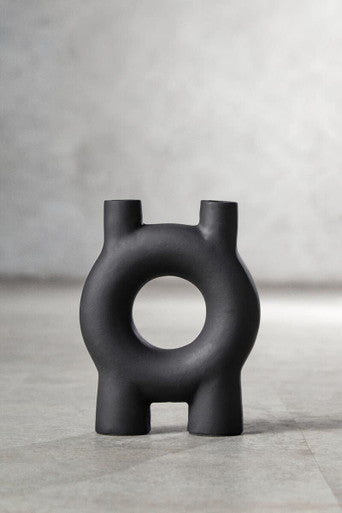 Small Black Candle Holder