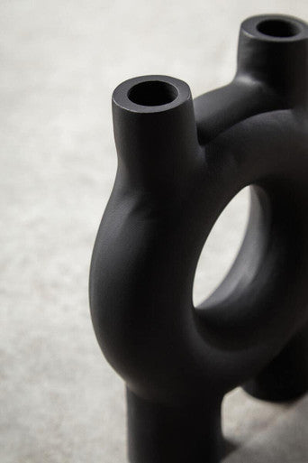 Small Black Candle Holder