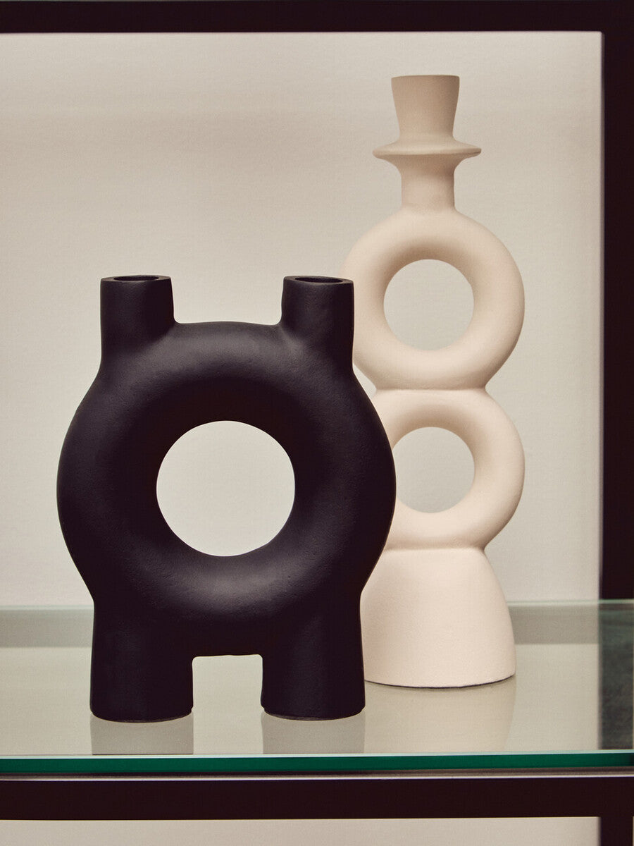 Small Black Candle Holder