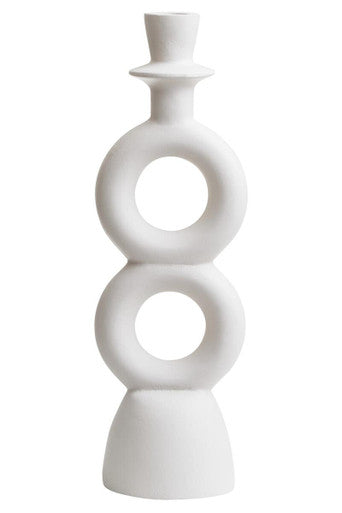 Large Cream Candle Holder