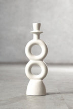 Large Cream Candle Holder