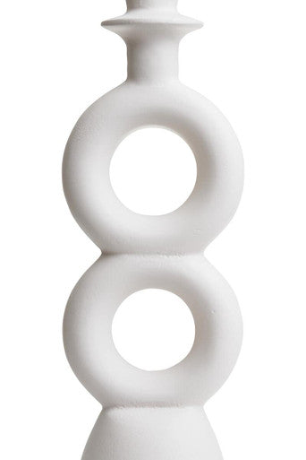 Large Cream Candle Holder