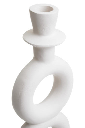 Large Cream Candle Holder