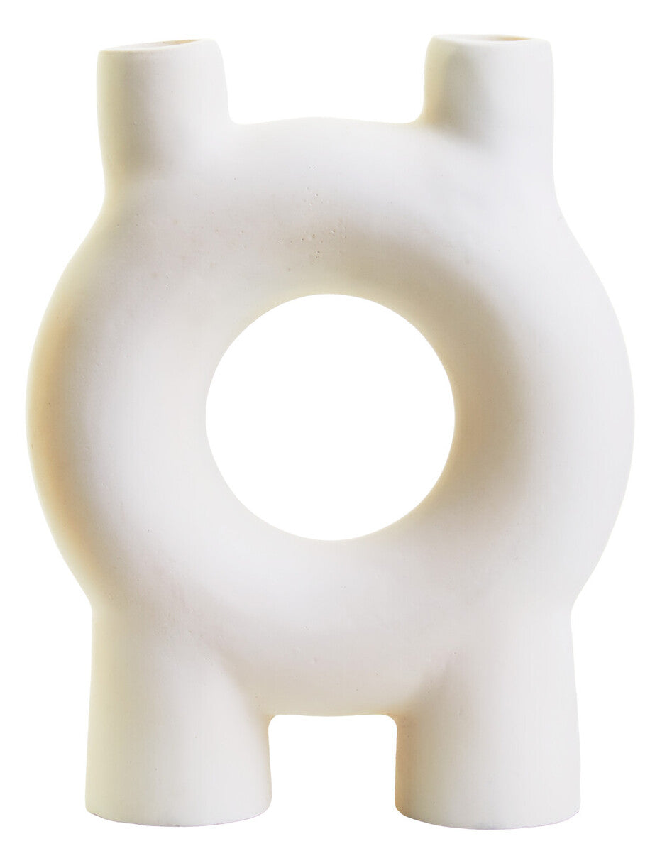 Small Cream Candle Holder
