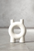 Small Cream Candle Holder