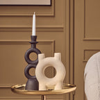 Small Cream Candle Holder
