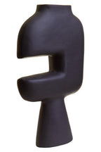 Abstract Large Black Vase