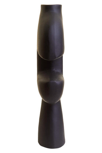 Abstract Large Black Vase
