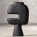 Abstract Large Black Vase