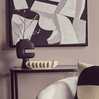 Abstract Large Black Vase