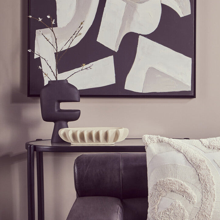 Abstract Large Black Vase