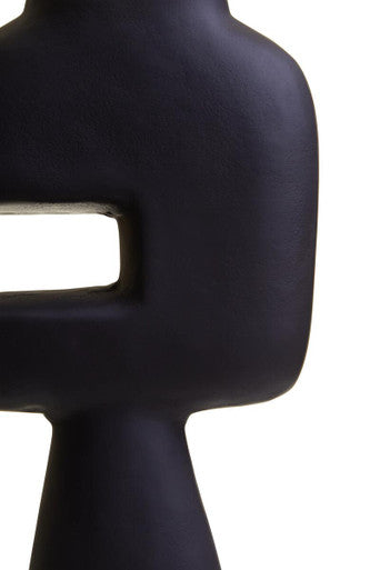 Abstract Large Black Vase