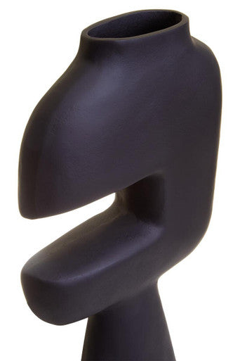 Abstract Large Black Vase