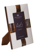 4in x 6in Cream and Brown Finish Photo Frame