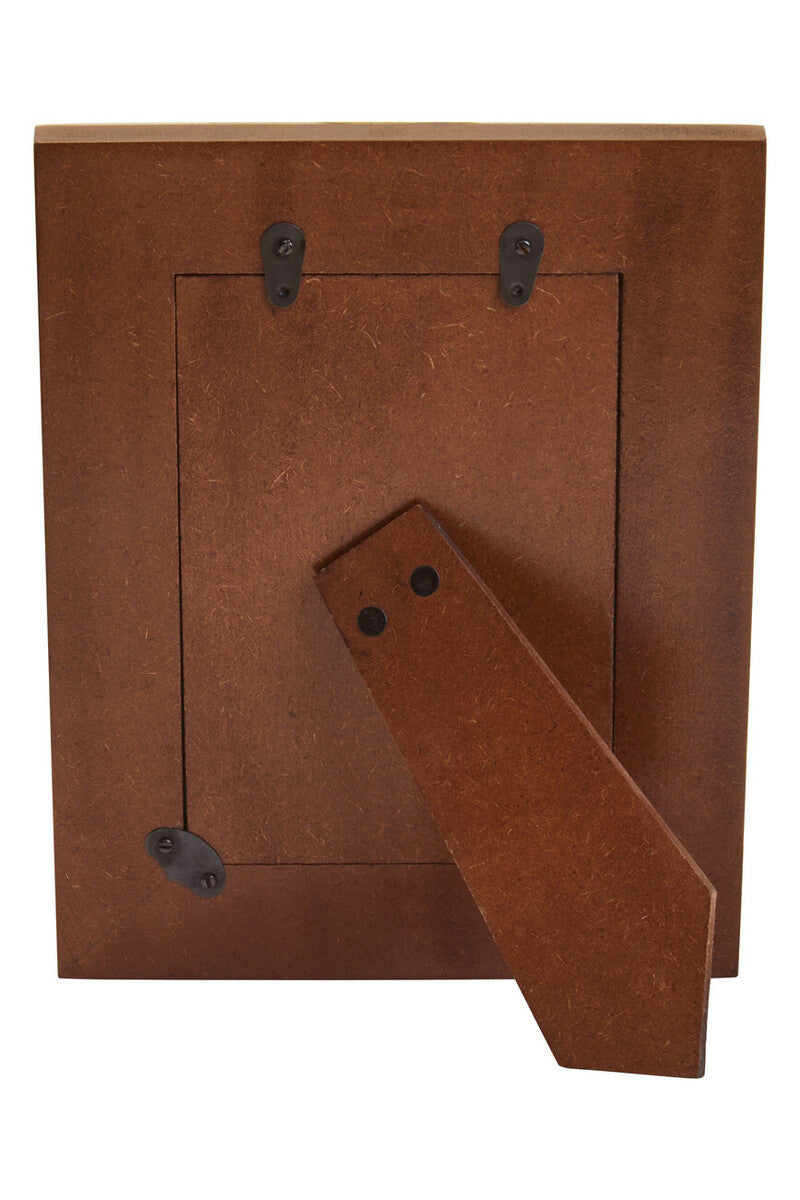 4in x 6in Cream and Brown Finish Photo Frame