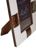 4in x 6in Cream and Brown Finish Photo Frame