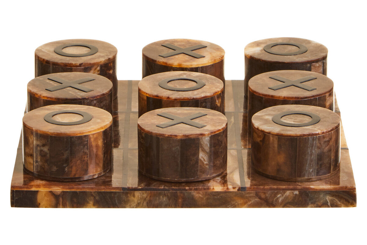 Brown and Black Finish Noughts and Crosses
