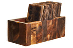 Brown and Black Finish Domino Set