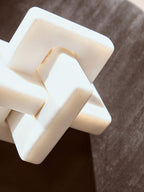 White Marble Knot Sculpture