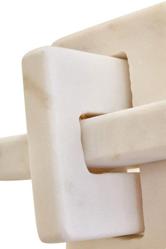 White Marble Knot Sculpture