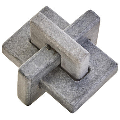 Grey Marble Knot Sculpture