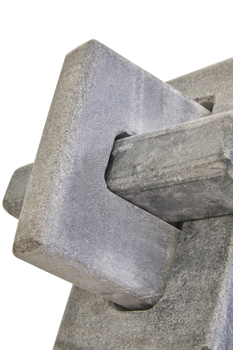 Grey Marble Knot Sculpture