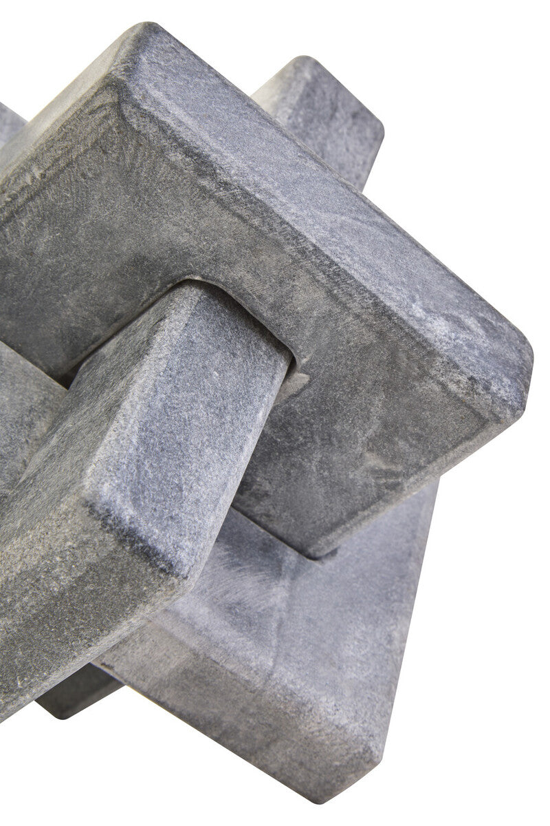 Grey Marble Knot Sculpture
