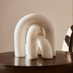 White Marble Arch Decor Sculpture
