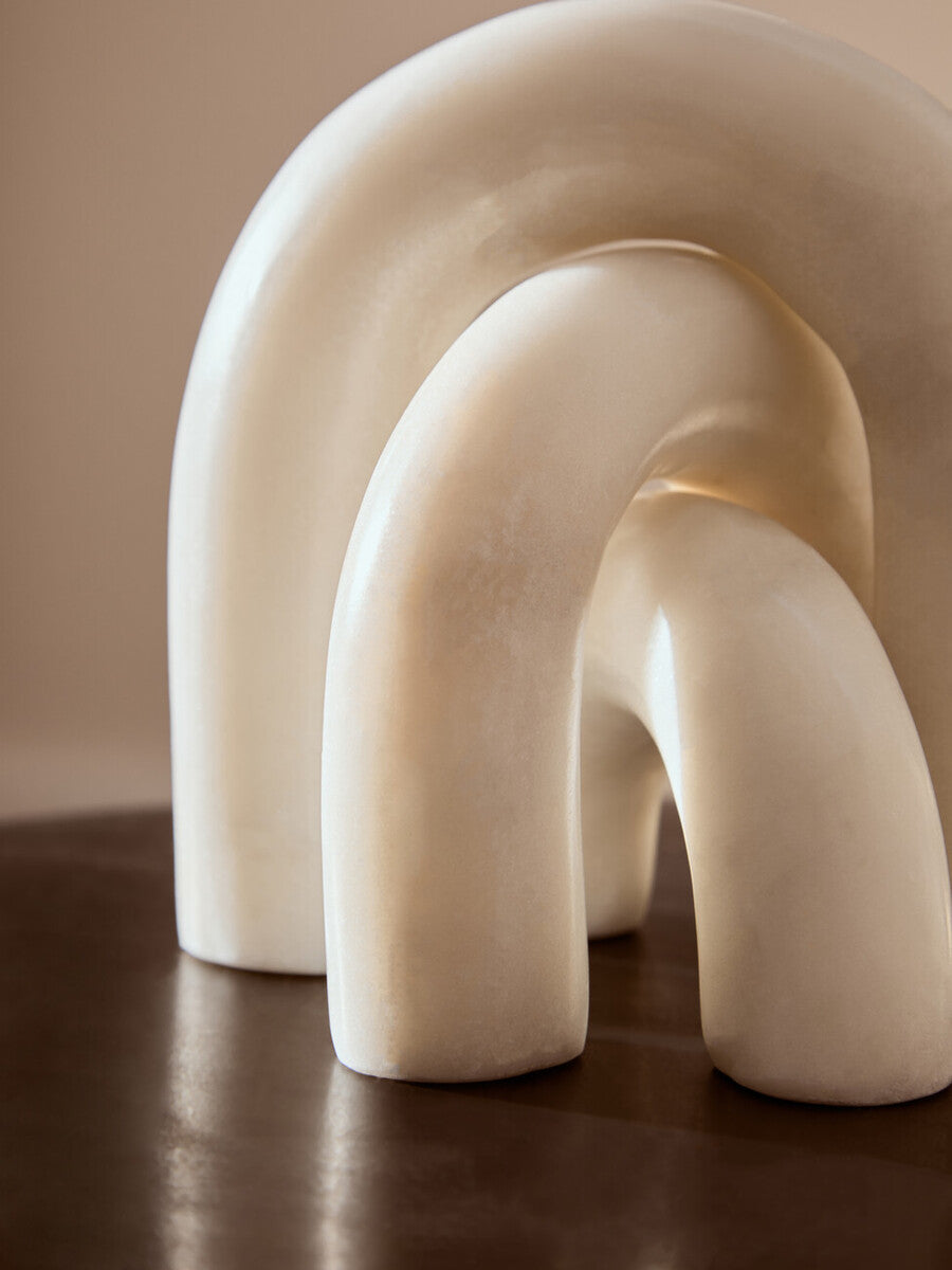 White Marble Arch Decor Sculpture