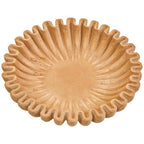 Small Ochre Fluted Marble Bowl